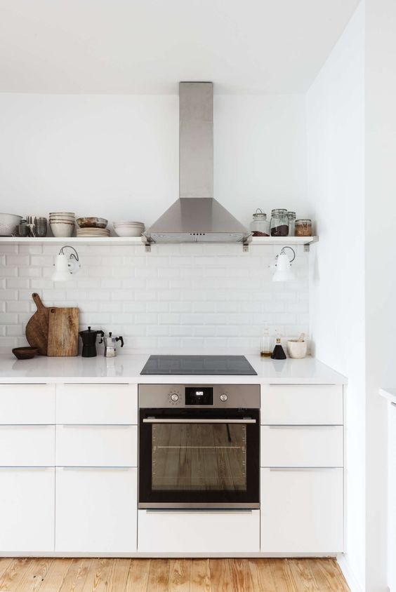 Once again, a simple Scandinavian color palette makes it's way into the inspiration posts. This kitchen is so comfy in its size, not pretentious at all. #ThisOldHouse inspiration via www.L-2-Design.com