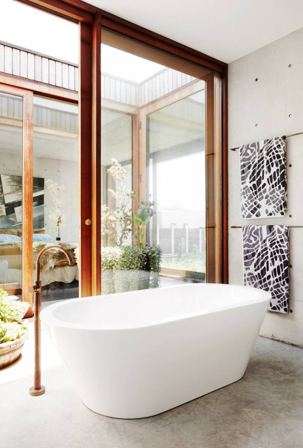 Somewhere nice enough that you can open the bathroom door and bathe "outside" without working about bugs or humidity. #ThisOldHouse inspiration via www.L-2-Design.com